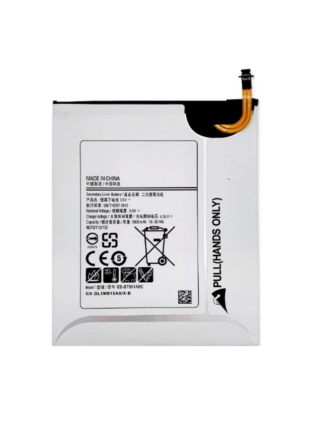 بطارية بديلة EB-BT561ABE لجهاز سامسونج جالكسي تاب E 9.6 موديلات SM-T560 / SM-T561 / SM-T565 - سعة عالية 5000 مللي أمبير، 3.8 فولت